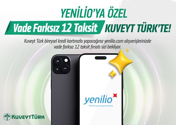 Yenilio'ya Özel Vade Farksız 12'ye Varan Taksit İmkanı!