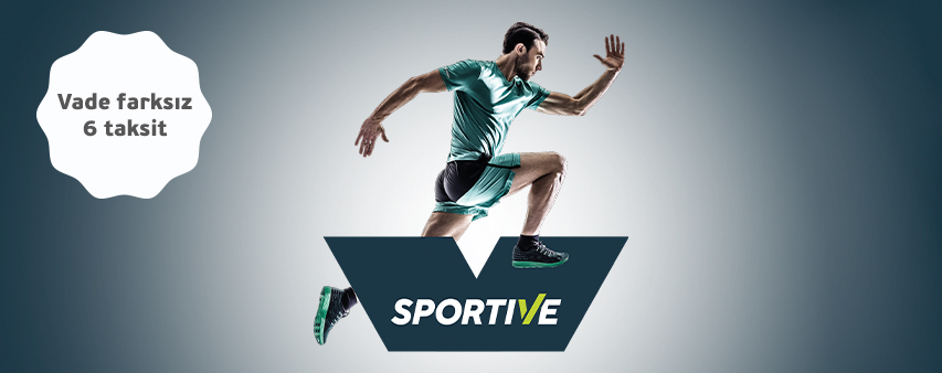 Sportive’de Vade Farksız 6 Taksit!