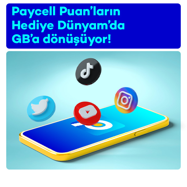 Paycell ile internetin bitmez!