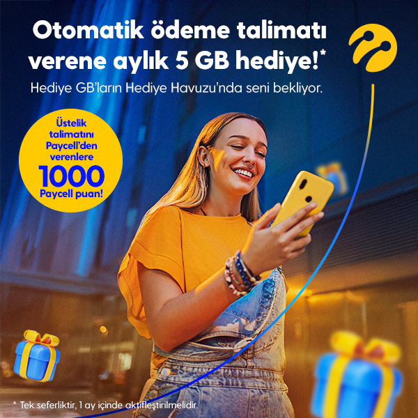 Turkcell Otomatik Ödeme Talimatınıza Hediye!