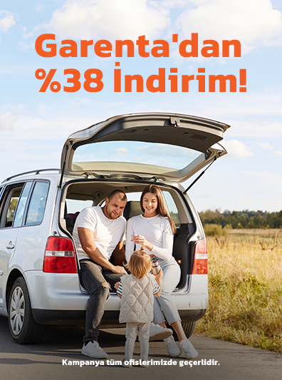 Garenta'dan %38 İndirim!