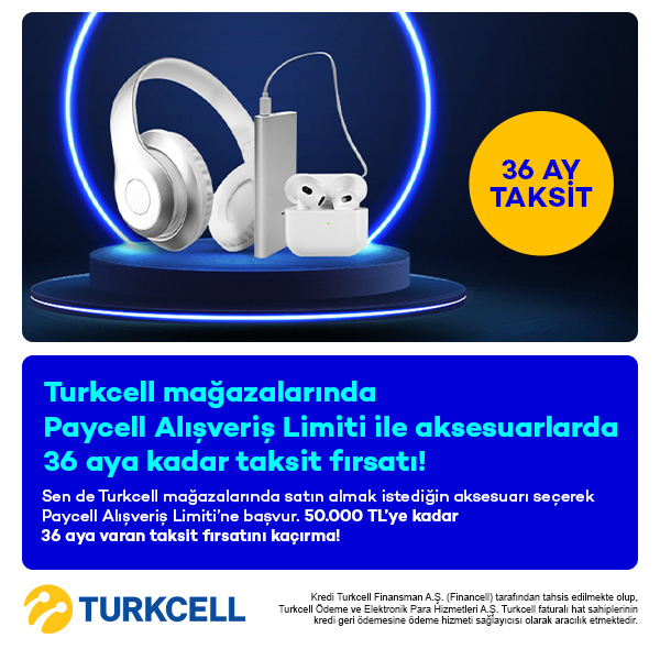 Turkcell Mağazalarında Aksesuar Alımına 36 Aya Kadar Taksit Fırsatı!