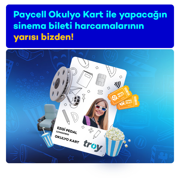 Okulyo Kart ile sinema biletinin yarısı bizden!