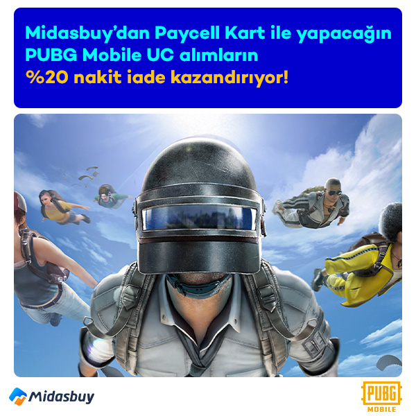 PUBG Mobile UC alımına %20 nakit iade!