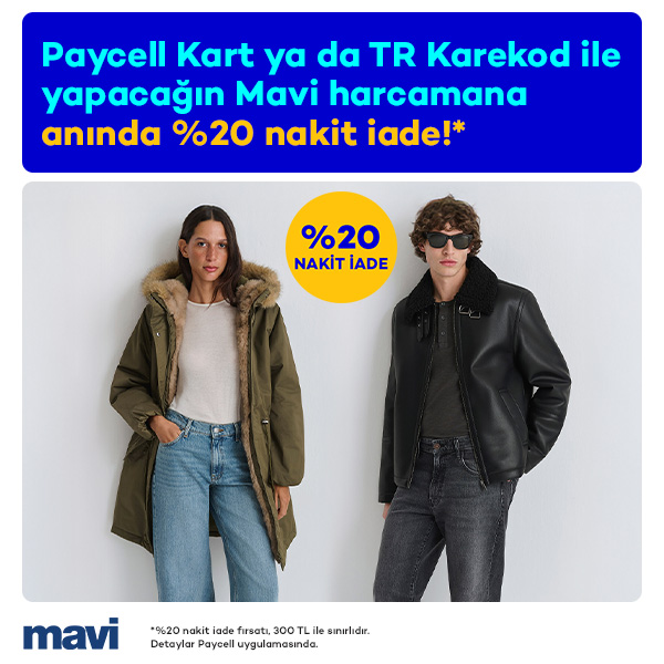 Mavi’de Anında %20 Nakit İade!