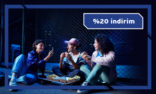 Kafe ve restoran harcamalarında %20 indirim!