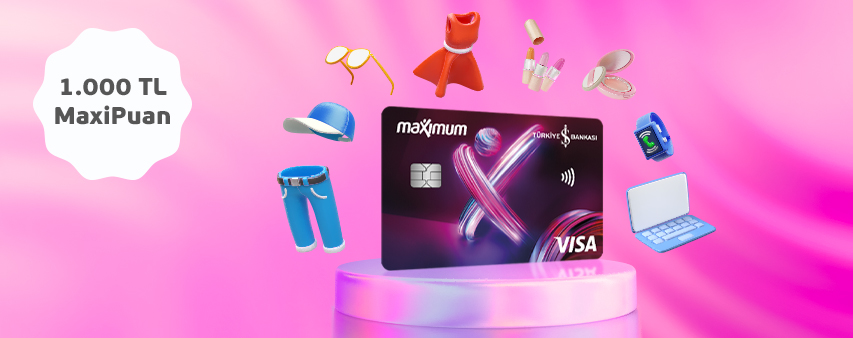E-ticaret Alışverişlerinizde 1.000 Tl'ye Varan Maxipuan!