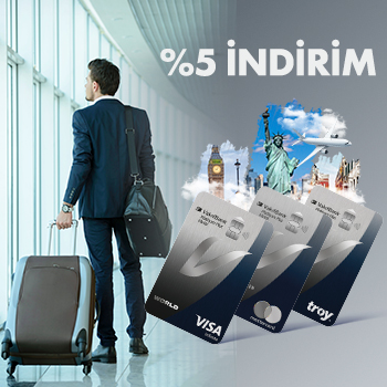 Platinum Plus Metal ile yurt dışı alışverişlerinde %5 indirim!