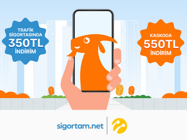 Sigortam.net'te Kasko ve Trafik Sigortasında 550 TL'ye Varan İndirim