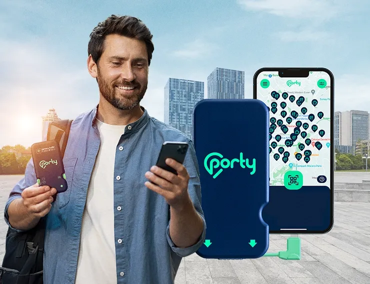 Porty: 6 saat Powerbank kiralama
