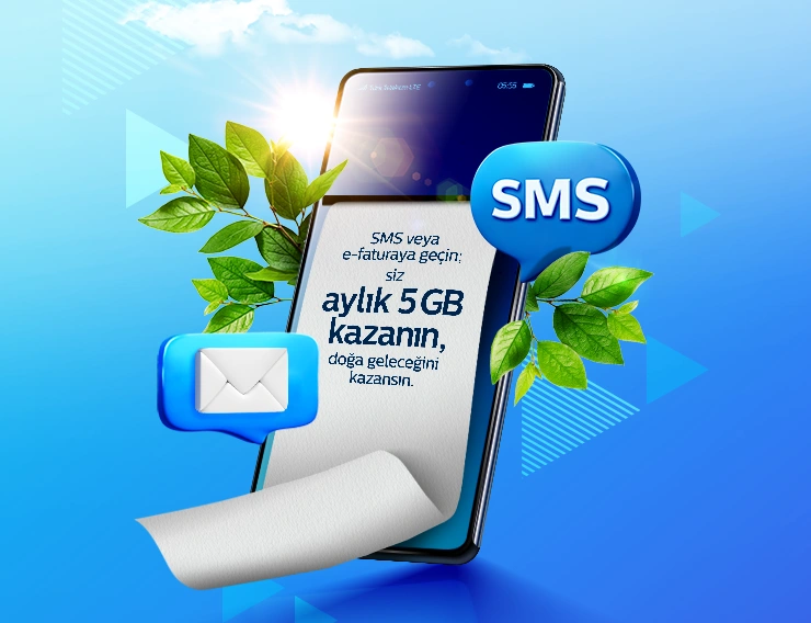 E-Fatura ve SMS Fatura Hediye 5GB Kampanyası