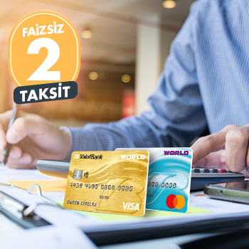 Vergi harcamalarınıza faizsiz 2 ay taksit fırsatı!