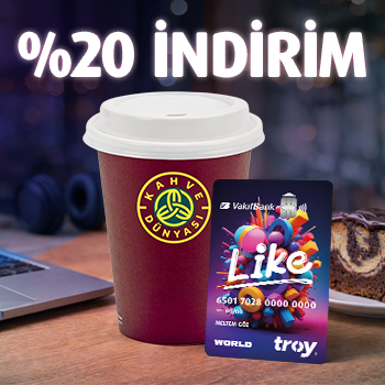 Kahve Dünyası'nda %20 İndirim Fırsatı