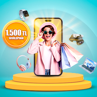 Seçili e-ticaret alışverişlerinize 1.500 TL Worldpuan!
