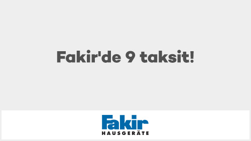Fakir'de 9 taksit!