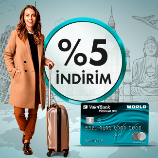Platinum One kartlarla yurt dışı alışverişlerinde %5 indirim!