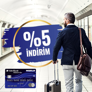 Platinum Plus kartlarla yurt dışı alışverişlerinde %5 indirim!