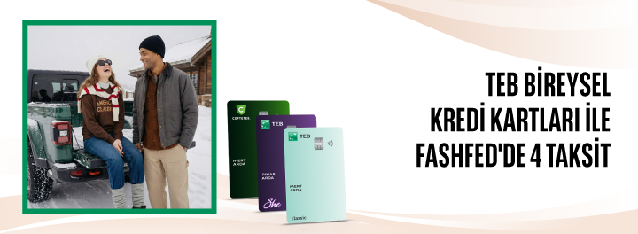 FashFed'de 4 taksit!