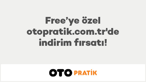 Free’ye özel otopratik.com.tr'de indirim fırsatı!