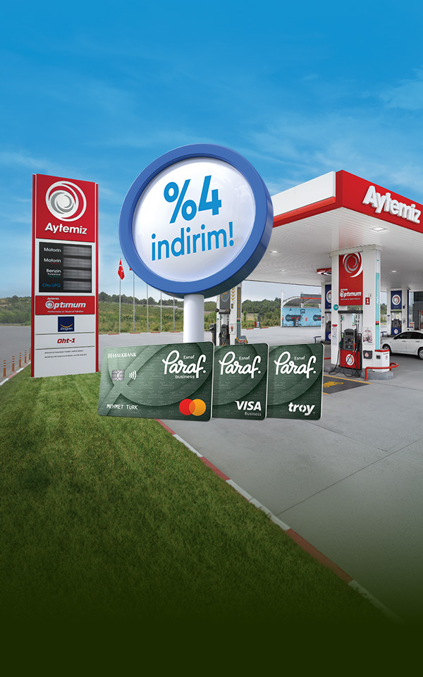 AYTEMİZ’DEN PARAF ESNAF KARTLARA ÖZEL %4 İNDİRİM!