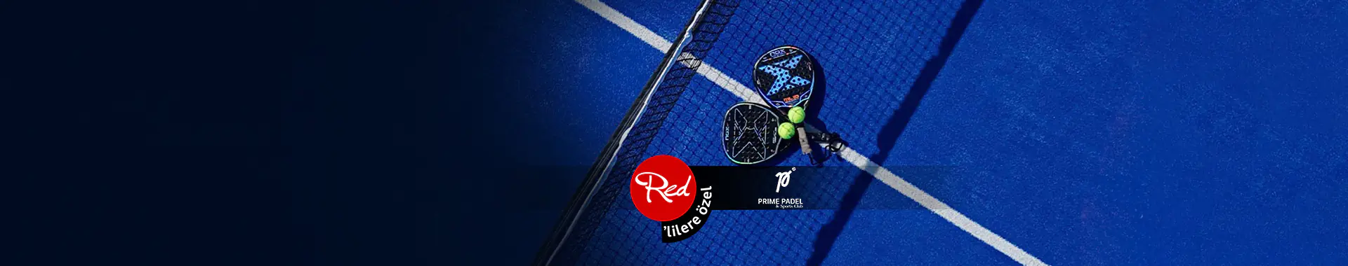 Prime Padel saatlik kort kiralamalarında geçerli %20 indirim