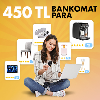 Bankomat Kart ile e-ticaret alışverişlerinize 450 TL Bankomat Para!