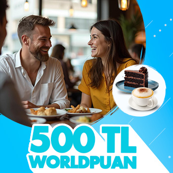 Restoran ve kafe harcamalarınıza 500 TL Worldpuan!