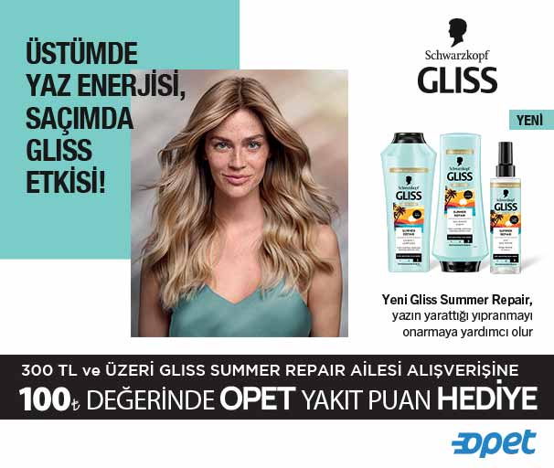 Gliss Summer Repair Opet Yakıt Puan Kampanyası
