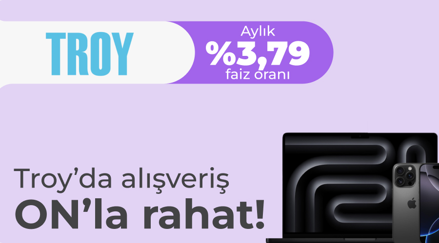 Troy mağazalarından yapacağın alışverişe özel Alışveriş Kredisi ON'da!