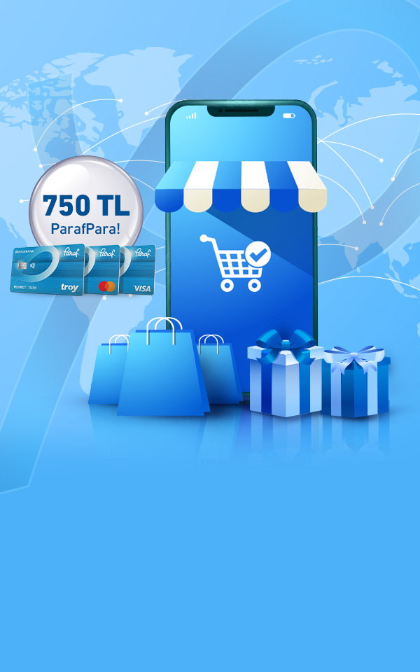 Yurt dışı online alışverişlerinize 750 TL ParafPara!
