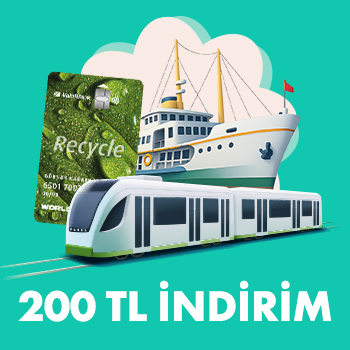 Recycle Card ile toplu taşıma harcamalarınıza %50 indirim!