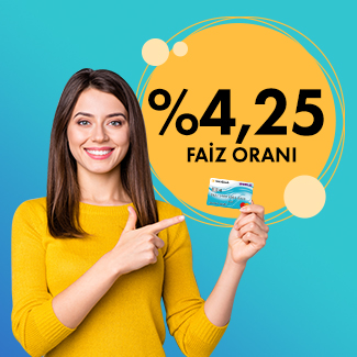 Aylık %4,25 faiz oranı ile Nakit Avans fırsatı!