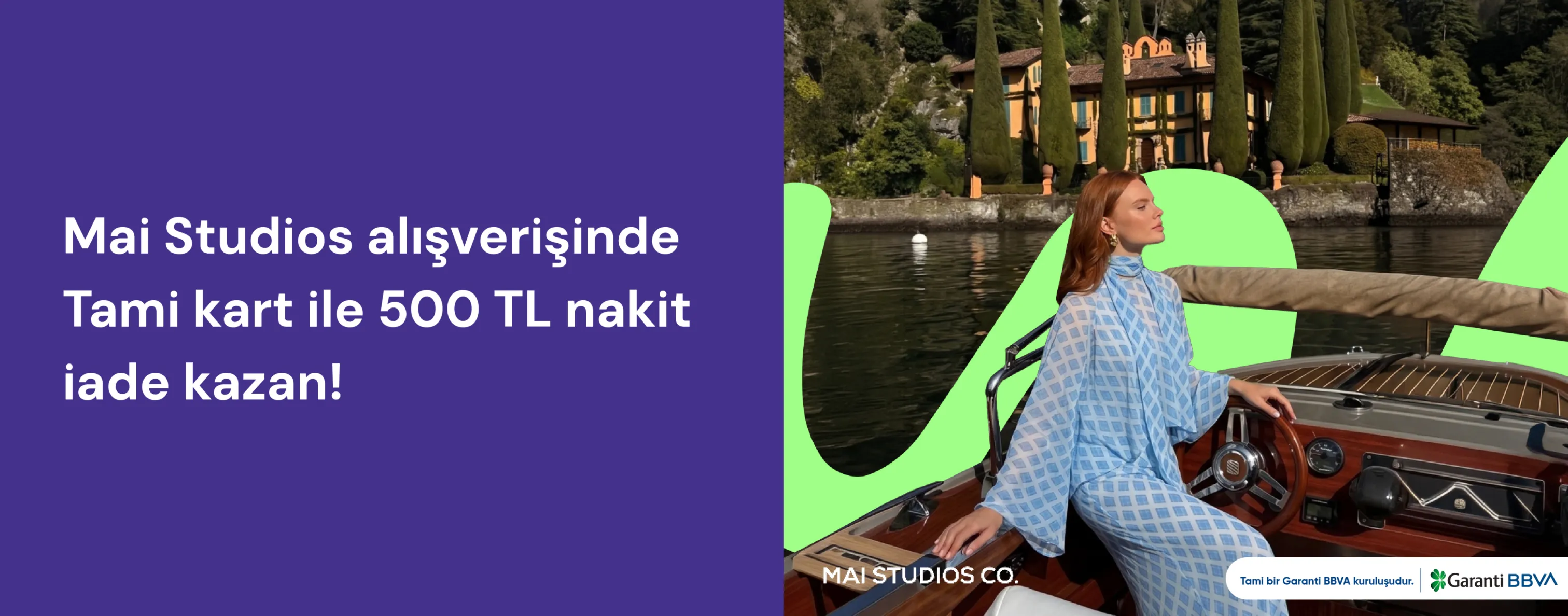Mai Studios Alışverişinde 500 TL Nakit İade Hediye!