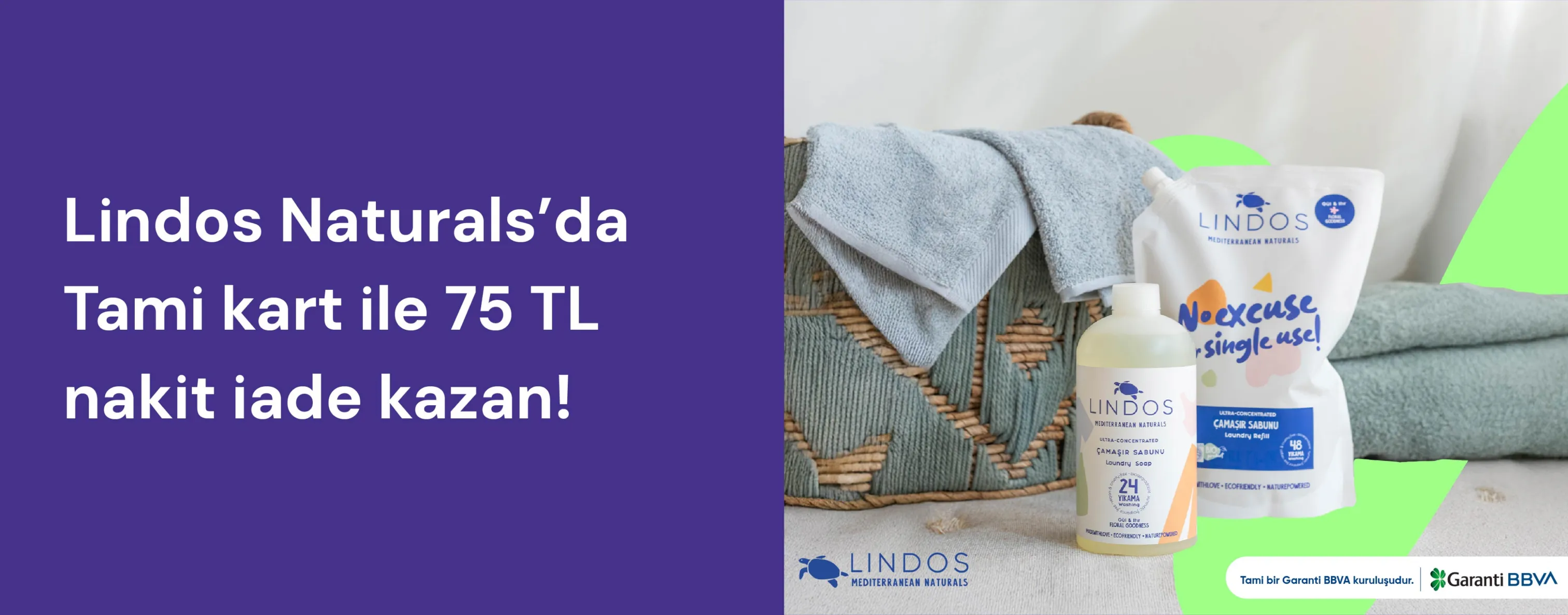 Lindos Naturals'da 75 TL Nakit İade Fırsatı!