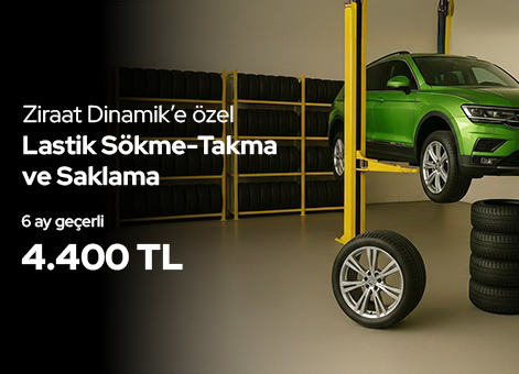 Servis Plan ile 6 Ay Lastik Değiştirme ve Saklama Hizmetine Özel Fiyat!