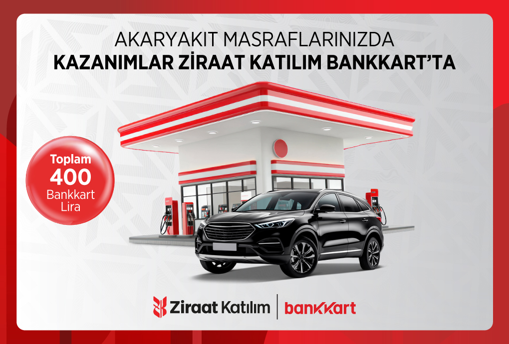 Akaryakıt Harcamalarınıza 400 TL Bankkart Lira!