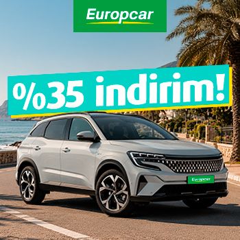 Europcar'dan araç kiralamanıza %35 indirim!