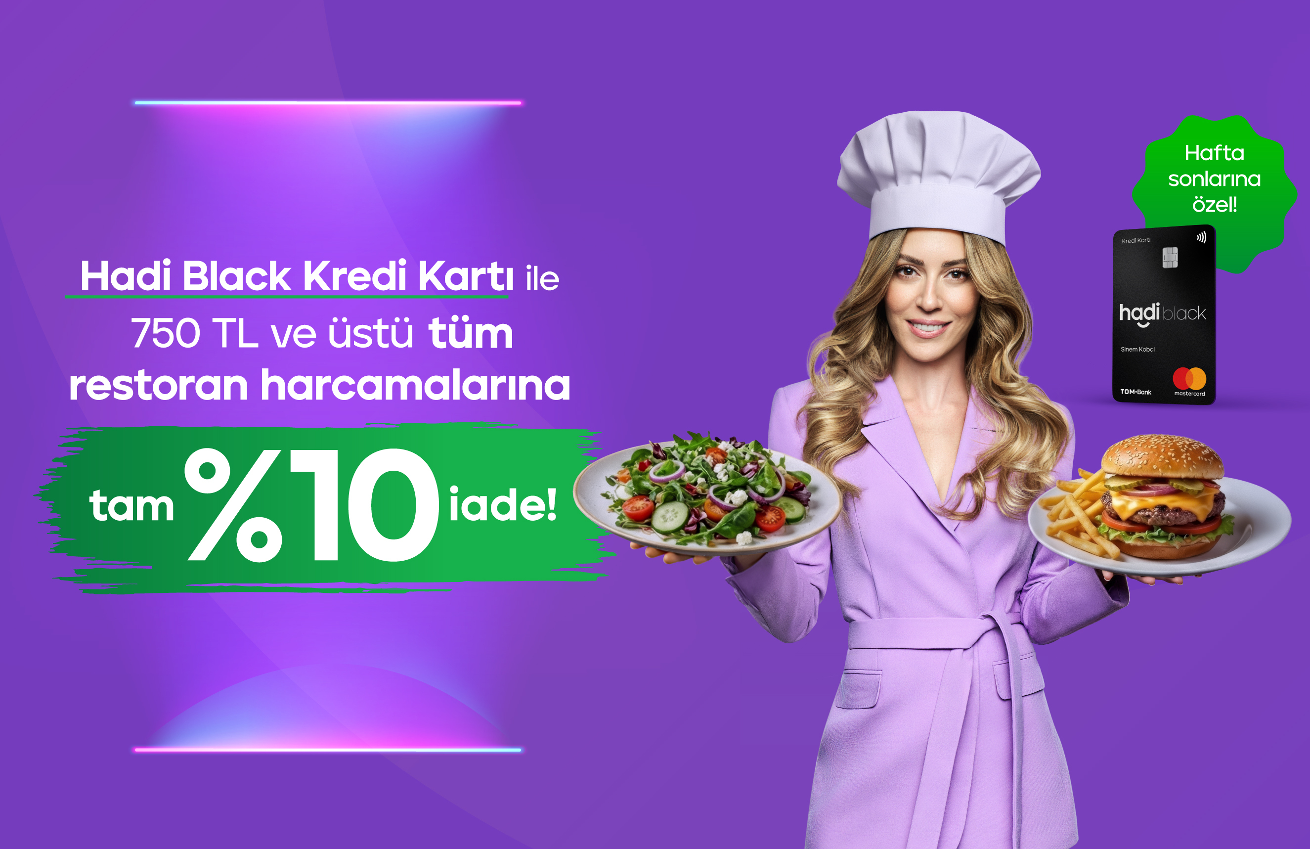 Restoran harcamalarında %10 İade Kazan!