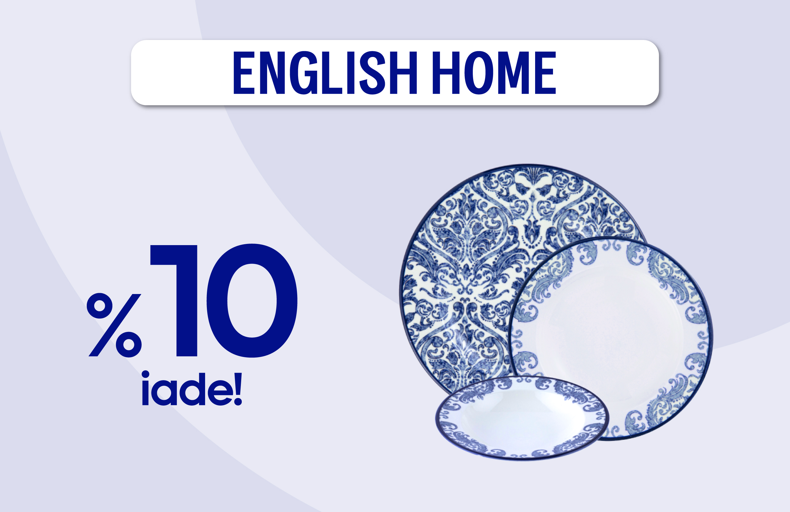 English Home alışverişlerinde %10 nakit iade! | TOM Bank Hadi