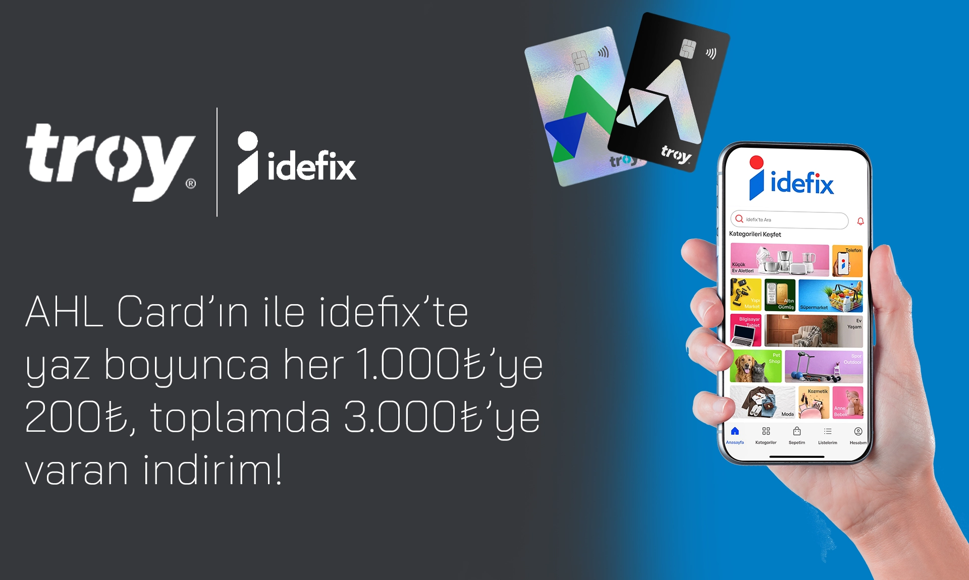 idefix'te 3000₺ İndirim