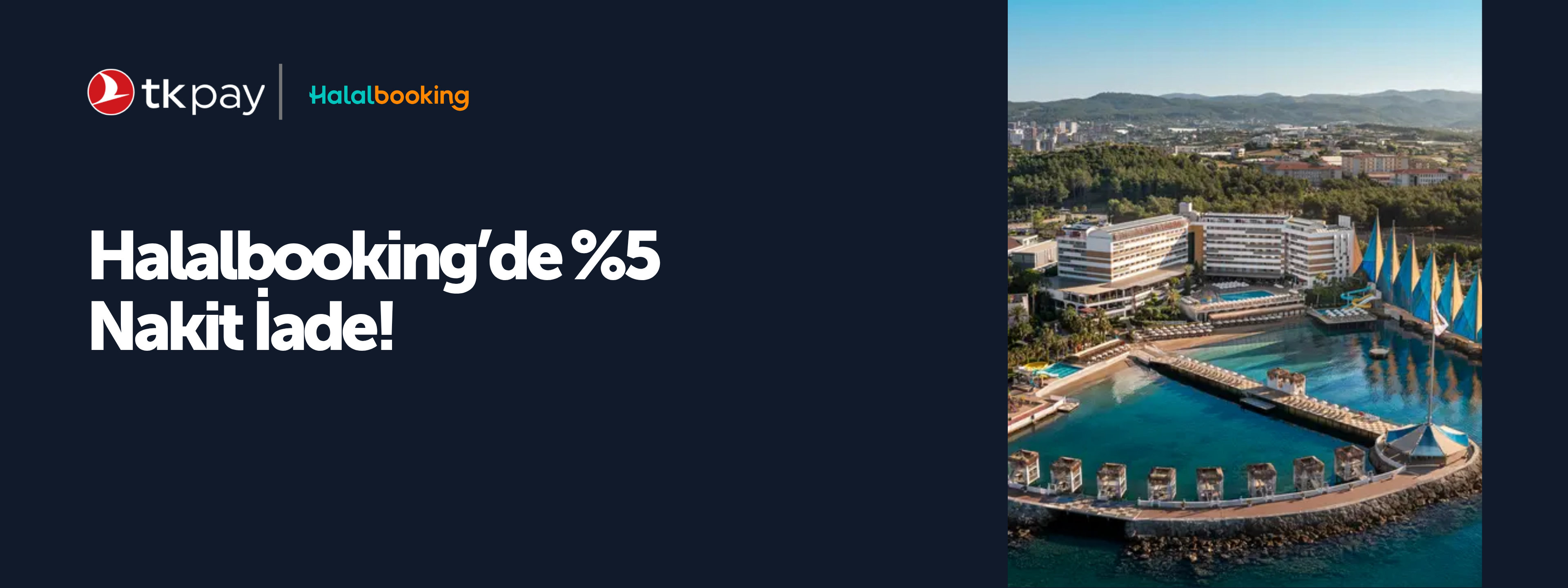 Halalbooking'de %5 Nakit İade!