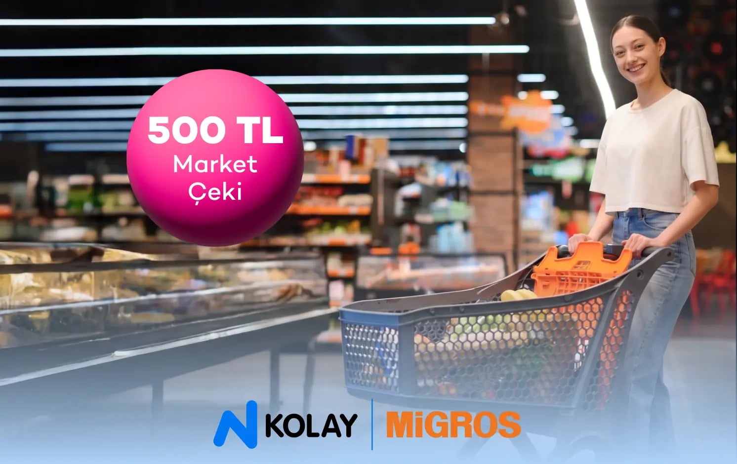 500 TL Migros hediye çeki fırsatı!