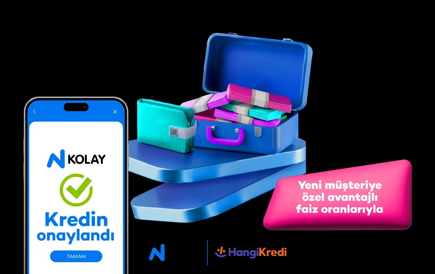 N Kolay ihtiyaç kredin Hangikredi’de!