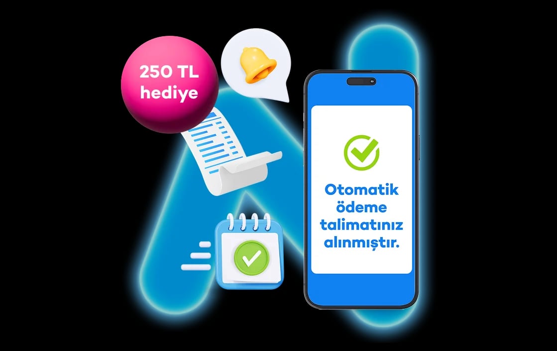 Fatura talimatlarına 250 TL'ye varan ödül!