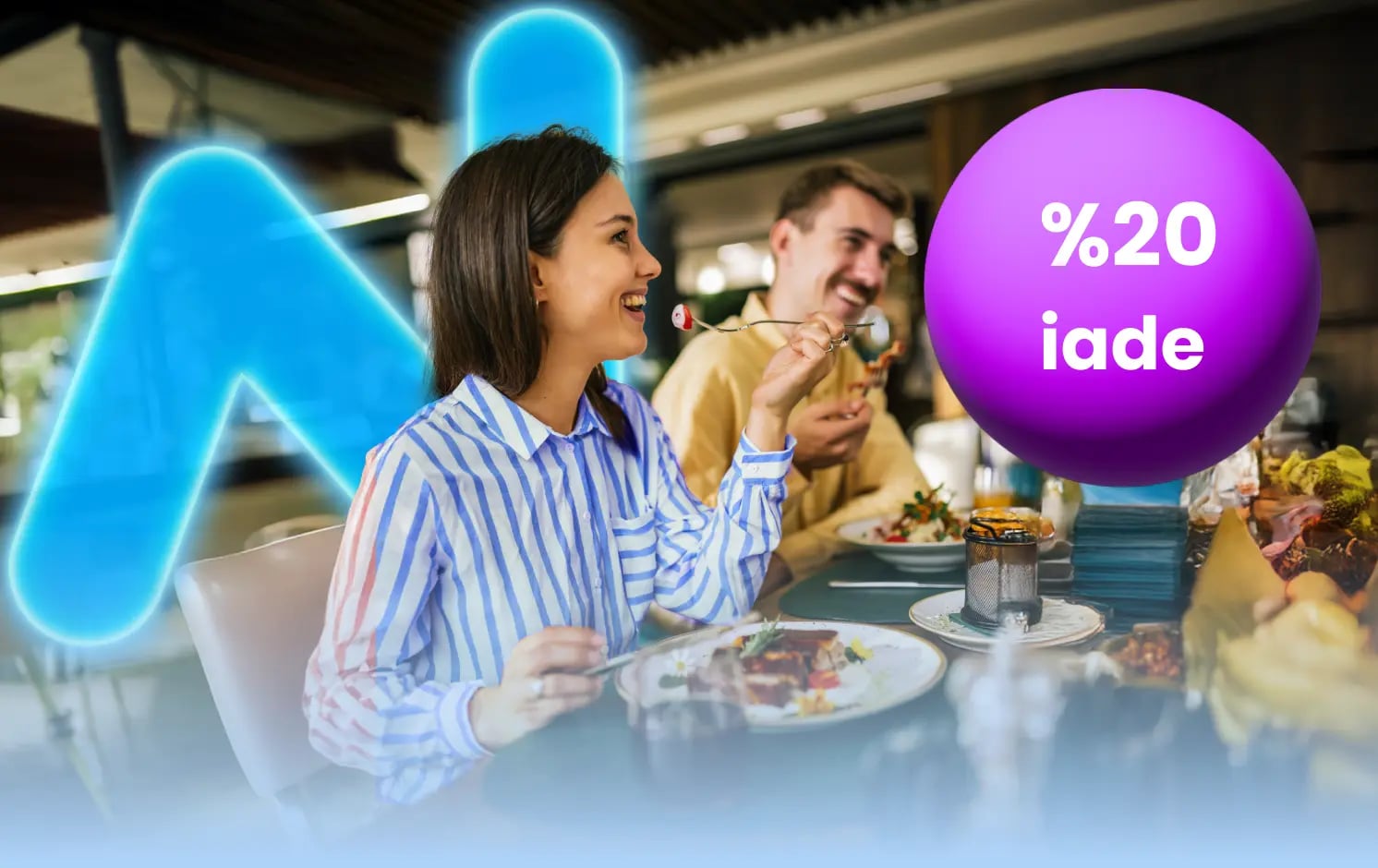 Restoran harcamalarında %20 iade!