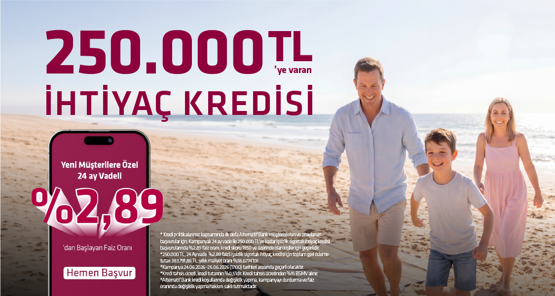%3,39’dan Başlayan Yeni Müşterilere Özel İhtiyaç Kredisi Kampanyası
