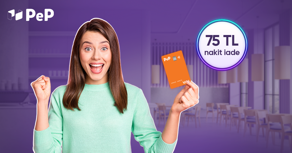 Kafe ve restoran harcamalarının %10’u PeP’ten!