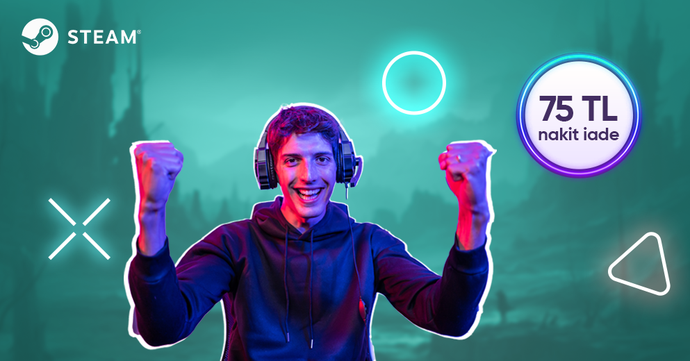 Steam harcamalarına %20 nakit iade PeP’ten!