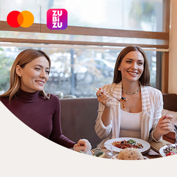 ZUBİZU ile anlaşmalı restoranlarda Mastercard'a %20’ye varan indirim!