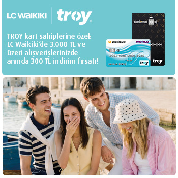 TROY kartla LCW'da 300 TL indirim!